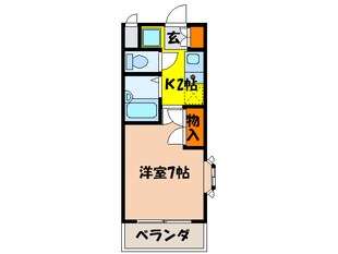 ハイツコンフォートＡ棟の物件間取画像